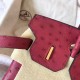 Hermes Ruby Birkin 30cm Ostrich Handmade Bag