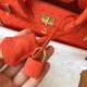 Hermes Orange Birkin 30cm Ostrich Handmade Bag