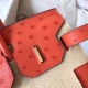 Hermes Orange Birkin 30cm Ostrich Handmade Bag