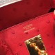 Hermes Red Birkin 30cm Ostrich Handmade Bag