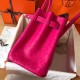 Hermes Rose Red Birkin 30cm Ostrich Handmade Bag