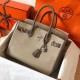 Hermes Bicolor Epsom Birkin 30cm Handmade Grey Bag