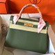 Hermes Canopee Clemence Kelly 28cm Handmade Bag