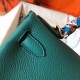 Hermes Malachite Clemence Kelly 28cm Handmade Bag