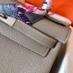 Hermes Tourterelle Clemence Kelly 28cm Handmade Bag