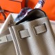 Hermes Tourterelle Clemence Kelly 28cm Handmade Bag