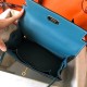 Hermes Blue Jean Epsom Kelly 28cm Handmade Bag