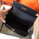 Hermes Black Epsom Kelly 28cm Handmade Bag