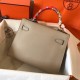 Hermes Tourterelle Epsom Kelly 28cm Handmade Bag