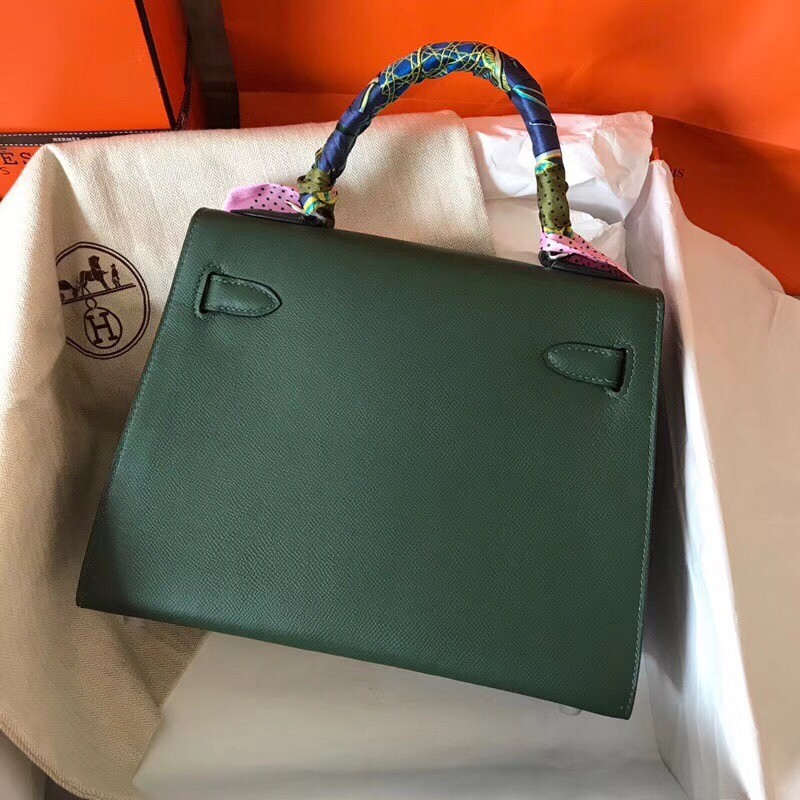 Hermes Vert Anglais Epsom Kelly 28cm Handmade Bag