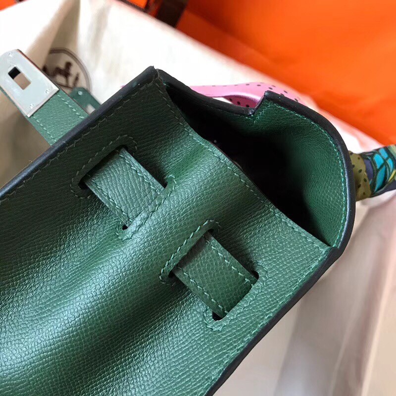 Hermes Vert Anglais Epsom Kelly 28cm Handmade Bag