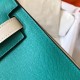 Hermes Bicolor Epsom Kelly 28cm Malachite Handmade Bag