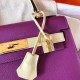 Hermes Bicolor Epsom Kelly 28cm Purple Handmade Bag