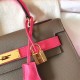 Hermes Bicolor Epsom Kelly 28cm Taupe Handmade Bag