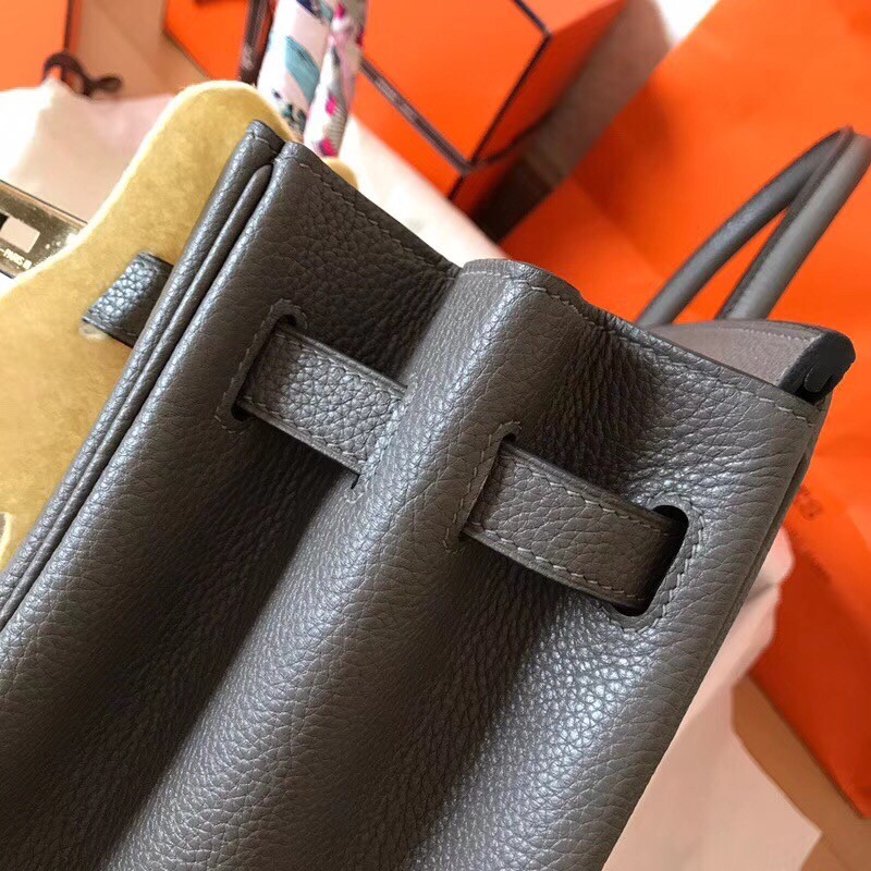 Hermes Ardoise Birkin 35cm Clemence Handmade Bag