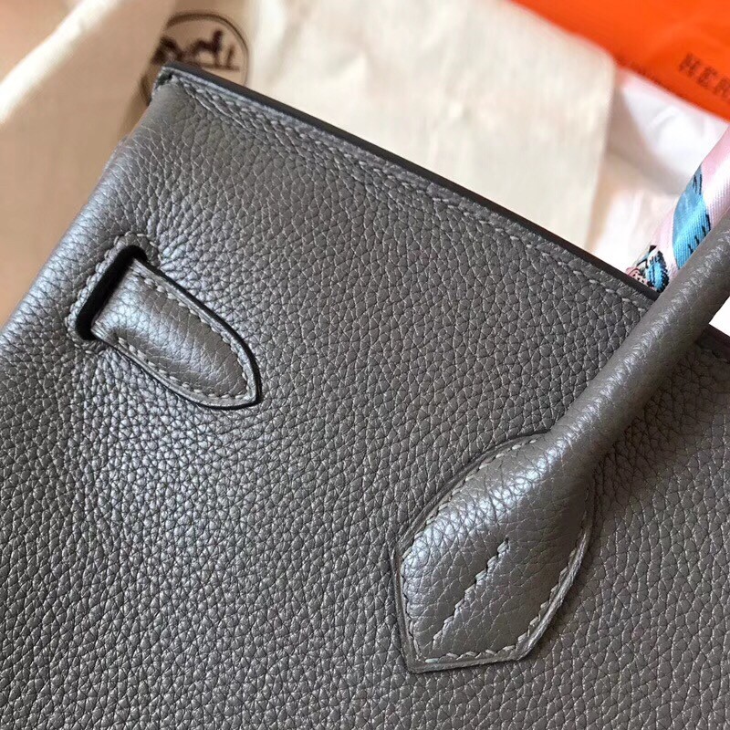 Hermes Ardoise Birkin 35cm Clemence Handmade Bag