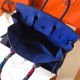 Hermes Blue Electric Birkin 35cm Clemence Handmade Bag