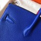 Hermes Blue Electric Birkin 35cm Clemence Handmade Bag