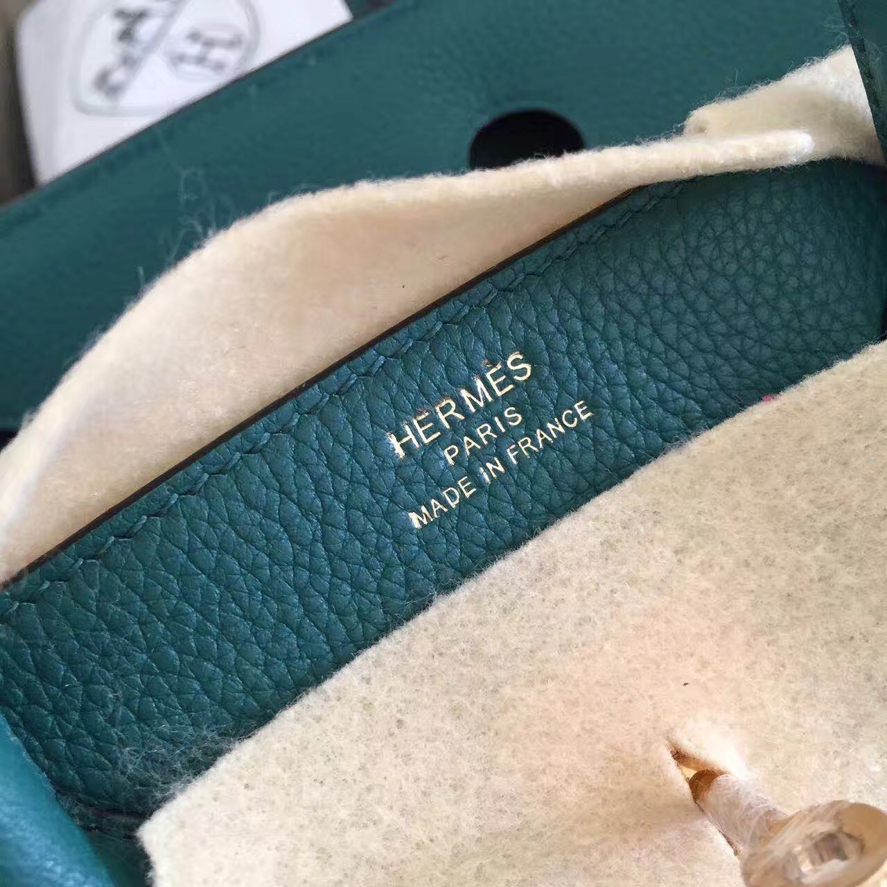 Hermes Malachite Birkin 35cm Clemence Handmade Bag