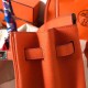 Hermes Orange Birkin 35cm Clemence Handmade Bag