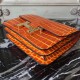 Hermes Orange Constance MM 24cm Crocodile Bag