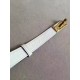 Hermes Kelly Belt In White Epsom Leather