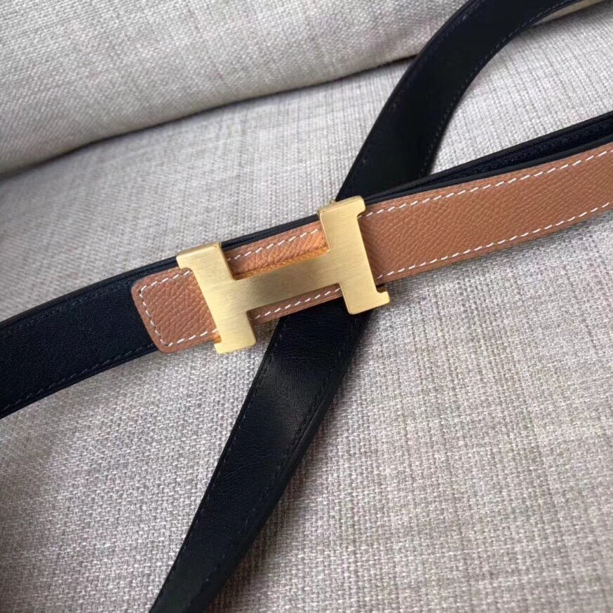 Hermes Mini Constance Belt Buckle & Brown Epsom 24 MM Strap