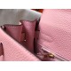 Hermes Pink Clemence Kelly 32cm Retourne Bag