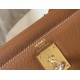 Hermes Brown Epsom Kelly 32cm Sellier Bag