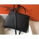 Hermes Black Epsom Kelly 32cm Sellier Bag