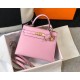 Hermes Pink Epsom Kelly 32cm Sellier Bag