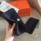 Hermes Black Dogon Duo Combined Wallet