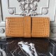 Hermes Medor Clutch Bag In Camarel Crocodile Leather