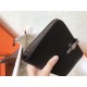 Hermes Bicolor Dogon Duo Wallet In Black/Taupe Leather