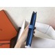 Hermes Blue Jean Epsom Bearn Gusset Wallet