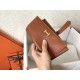 Hermes Gold Swift Bearn Gusset Wallet