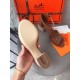 Hermes Viaggio 60MM Sandals In Brown Leather