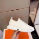 Hermes Team Sneakers In White Double-sided Technical Mesh