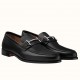 Hermes Men's Sydney Loafers In Black Calfskin