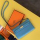 Hermes Kelly Classique To Go Wallet In Blue Du Nord Epsom Calfskin