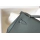 Hermes Kelly Pochette Bag In Vert Amande Epsom Leather