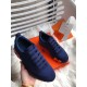 Hermes Bouncing Sneakers In Blue Canvas