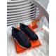 Hermes Bouncing Sneakers In Black Canvas