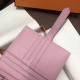 Hermes Bearn Compact Wallet In Pink Epsom Leather