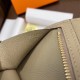 Hermes Bearn Compact Wallet In Trench Epsom Leather