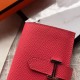 Hermes Bearn Mini Wallet In Rose Lipstick Epsom Leather