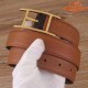 Hermes Quentin 32 MM Brown Reversible Belt