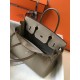 Hermes Grey Clemence Birkin 30cm Bag