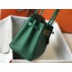 Hermes Malachite Clemence Birkin 30cm Bag