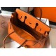 Hermes Orange Clemence Birkin 30cm Bag